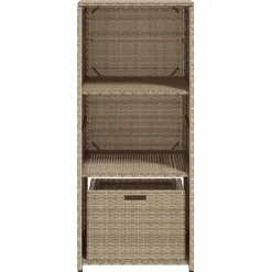 vidaXL Tuinkast 50x55x115 cm poly rattan beige