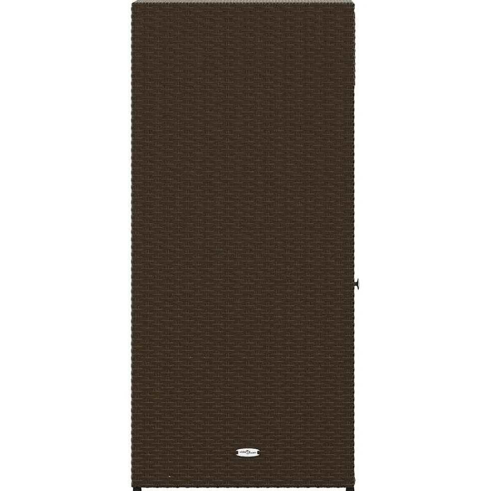 vidaXL Tuinkast 55x55x111 cm poly rattan bruin