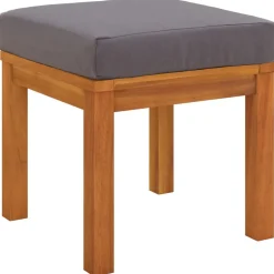vidaXL Tuinkrukjes 2 st met kussens 40x40x34 cm massief acaciahout