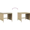 vidaXL Tuinkrukken 4 st met kussens 40x40x35 cm poly rattan beige