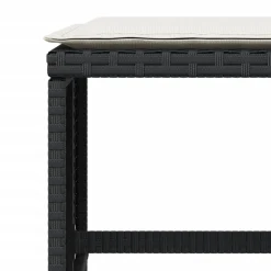 vidaXL Tuinkrukken 4 st met kussens 40x40x35 cm poly rattan zwart