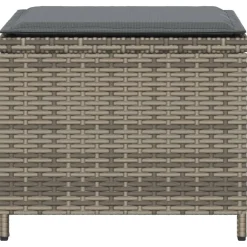 vidaXL Tuinkrukken 4 st met kussens 41x41x36 cm poly rattan zwart