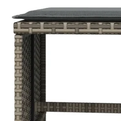 vidaXL Tuinkrukken 4 st met kussens 41x41x36 cm poly rattan zwart