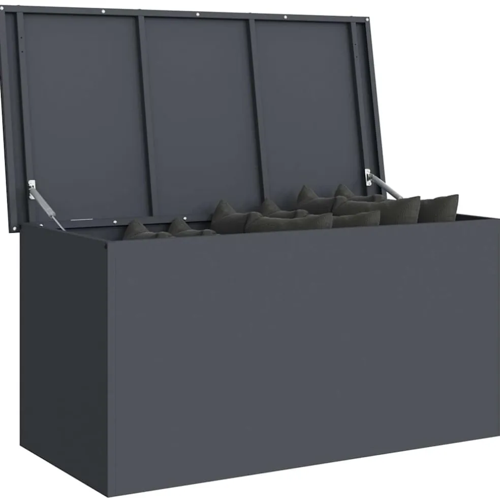 vidaXL Tuinkussenopbergdoos Gegalvaniseerd staal 100 x 50,5 x 50 cm