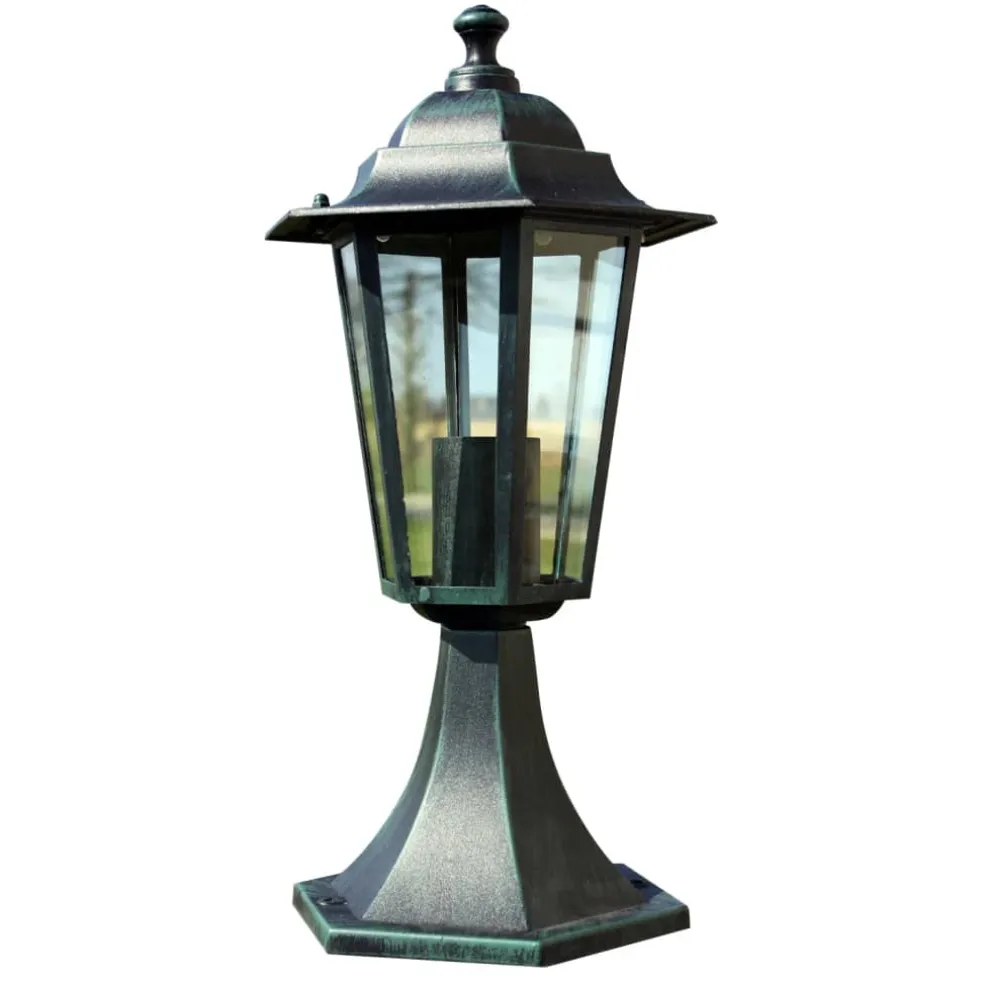 vidaXL Tuinlantaarn Preston 41 cm groen