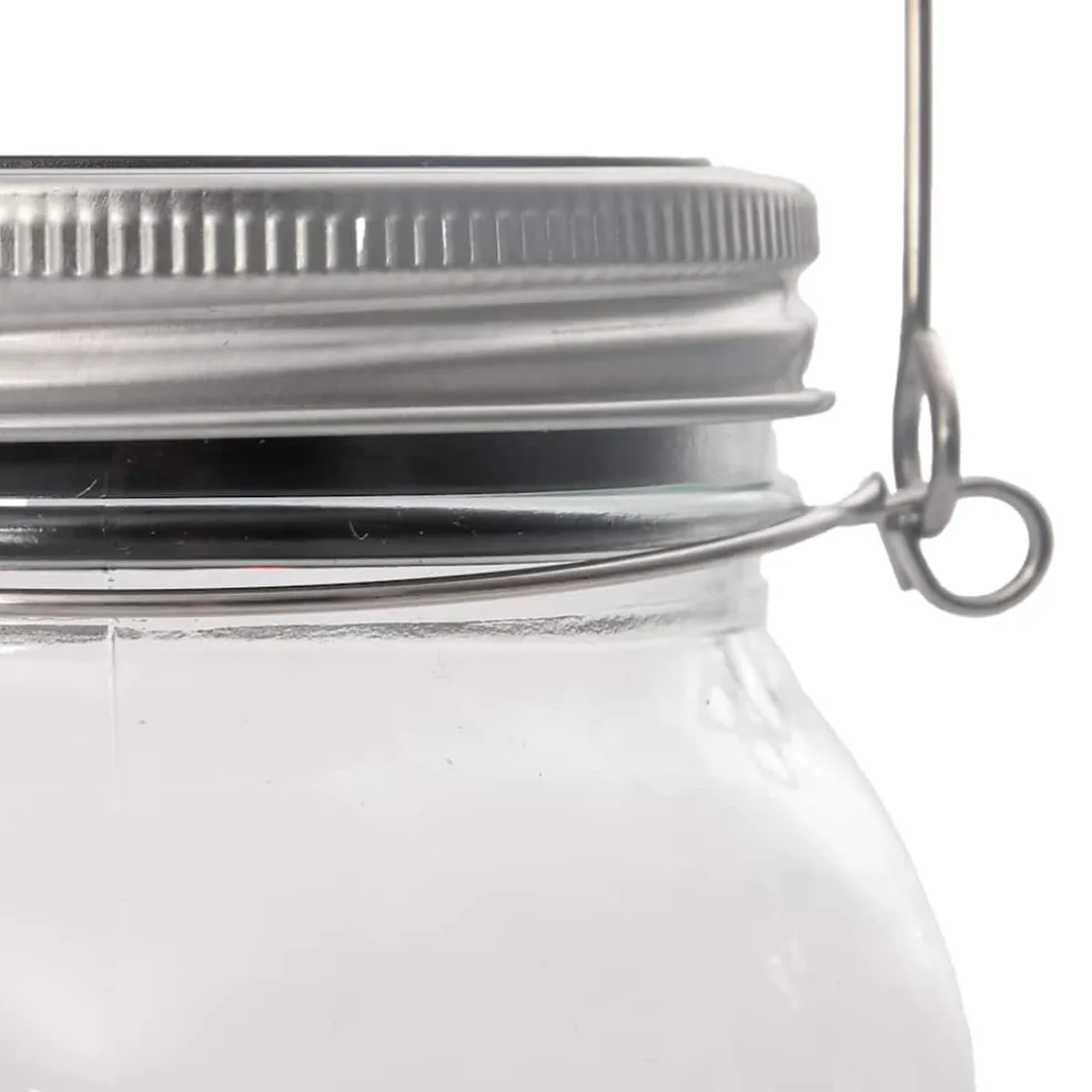 vidaXL Tuinlantaarns 12 st glas warmwit
