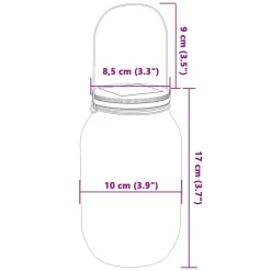 vidaXL Tuinlantaarns 12 st glas warmwit