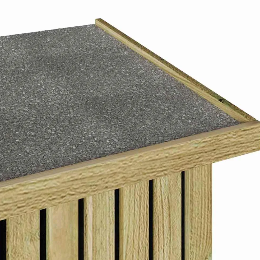 vidaXL Tuinopslagdoos Geïmpregneerd grenenhout 119 x 44 x 58,5 cm
