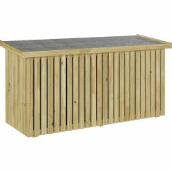 vidaXL Tuinopslagdoos Geïmpregneerd grenenhout 119 x 44 x 58,5 cm