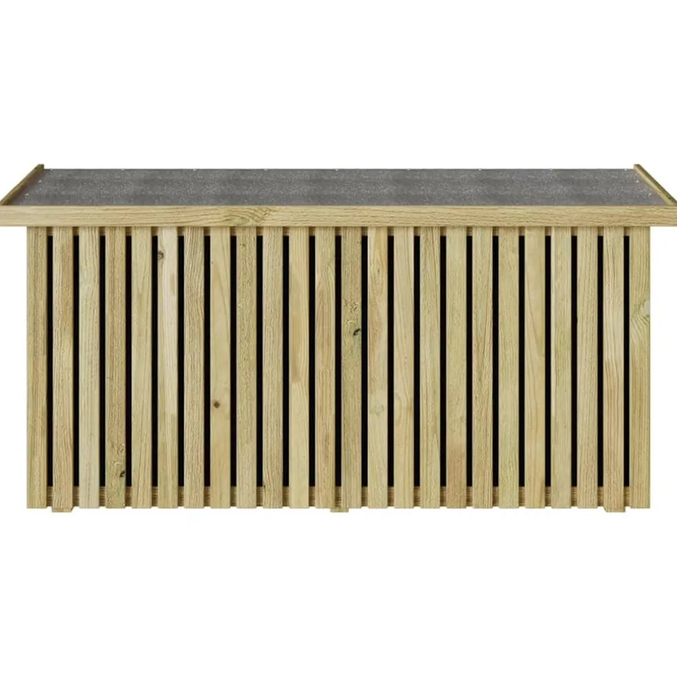 vidaXL Tuinopslagdoos Geïmpregneerd grenenhout 119 x 44 x 58,5 cm