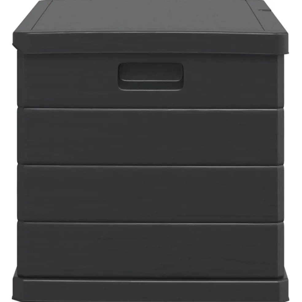 vidaXL Tuinopslagdoos Kunststof 77,5 x 54,5 x 53 cm Antraciet