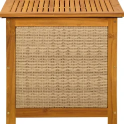 vidaXL Tuinopslagdoos 88 L Massief Acaciahout 60 x 50 x 56 cm Beige