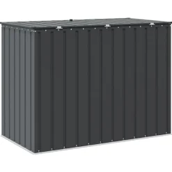vidaXL Tuinopslagdoos Zwart 151,5 x 82 x 110,5 cm Staal