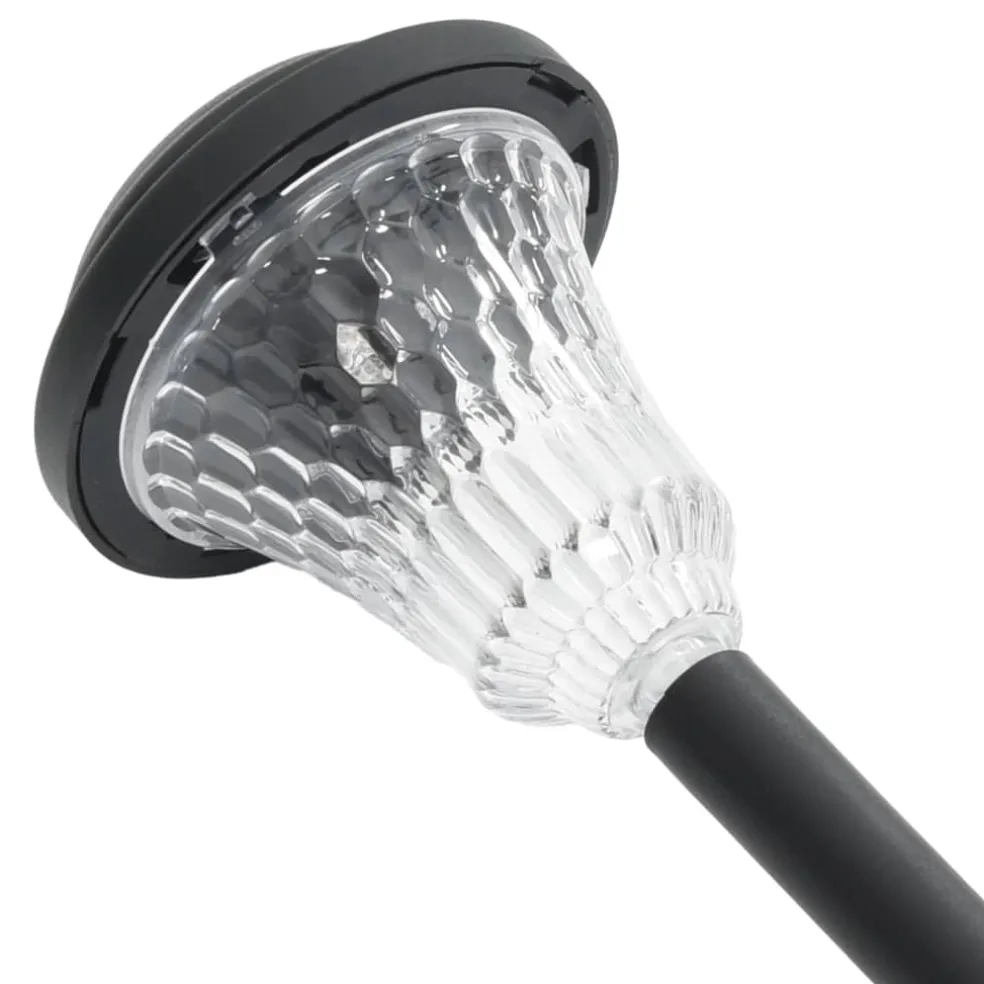 vidaXL Tuinpadverlichting 12 st solar met grondpennen wit