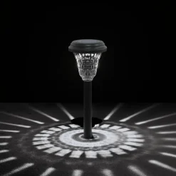 vidaXL Tuinpadverlichting 12 st solar met grondpennen wit