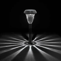 vidaXL Tuinpadverlichting 12 st solar met grondpennen wit