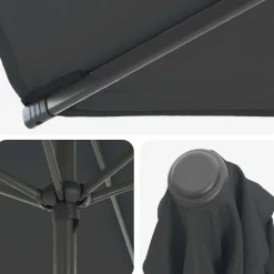 vidaXL Tuinparasol met Basis 200 x 300 cm Polyester Rechthoekig