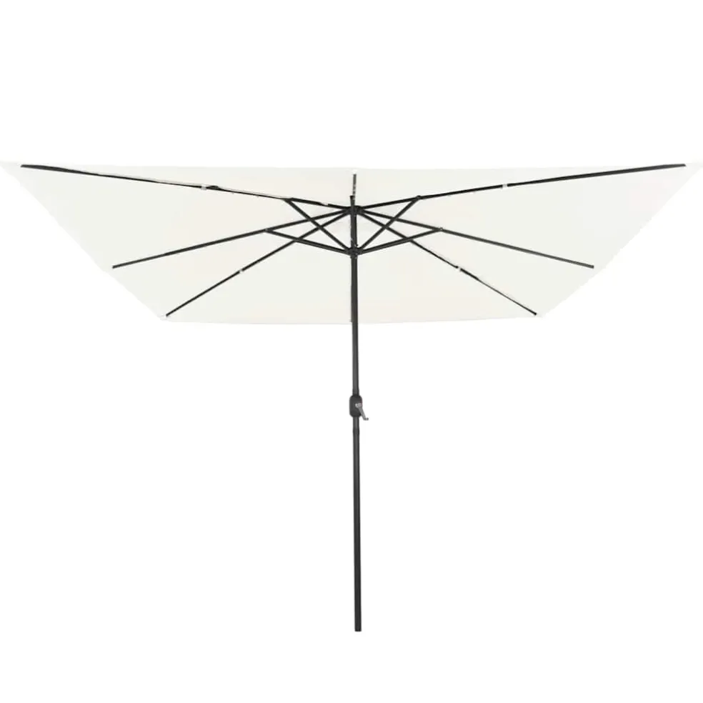 vidaXL Tuinparasol Zand 295 x 295 x 245 cm Polyester en staal