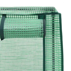 vidaXL Tuinplantenbak met Kasbedekking en Wielen Bruin PP
