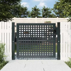 vidaXL Tuinpoort Antraciet 100x75 cm Staal