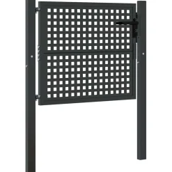 vidaXL Tuinpoort Antraciet 100x75 cm Staal