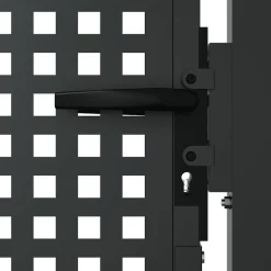 vidaXL Tuinpoort Antraciet 100x75 cm Staal