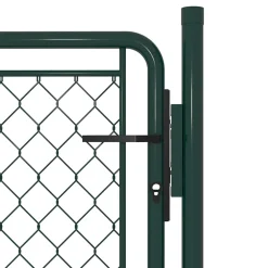 vidaXL Tuinpoort staal 100x75 cm groen