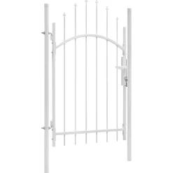 vidaXL Tuinpoort Woerden staal 1x2,25 m wit