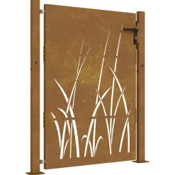 vidaXL Tuinpoort 100 x 150 cm Poedergecoat staal Zwart Vergrendelbaar