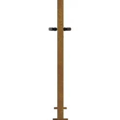 vidaXL Tuinpoort 100 x 75 cm Poedergecoat staal Zwart Vergrendelbaar