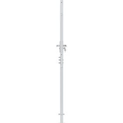 vidaXL Tuinpoort 85 x 174 cm Roestvrij staal zilver Vergrendelbaar