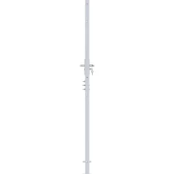 vidaXL Tuinpoort 85 x 196 cm Roestvrij staal zilver Vergrendelbaar