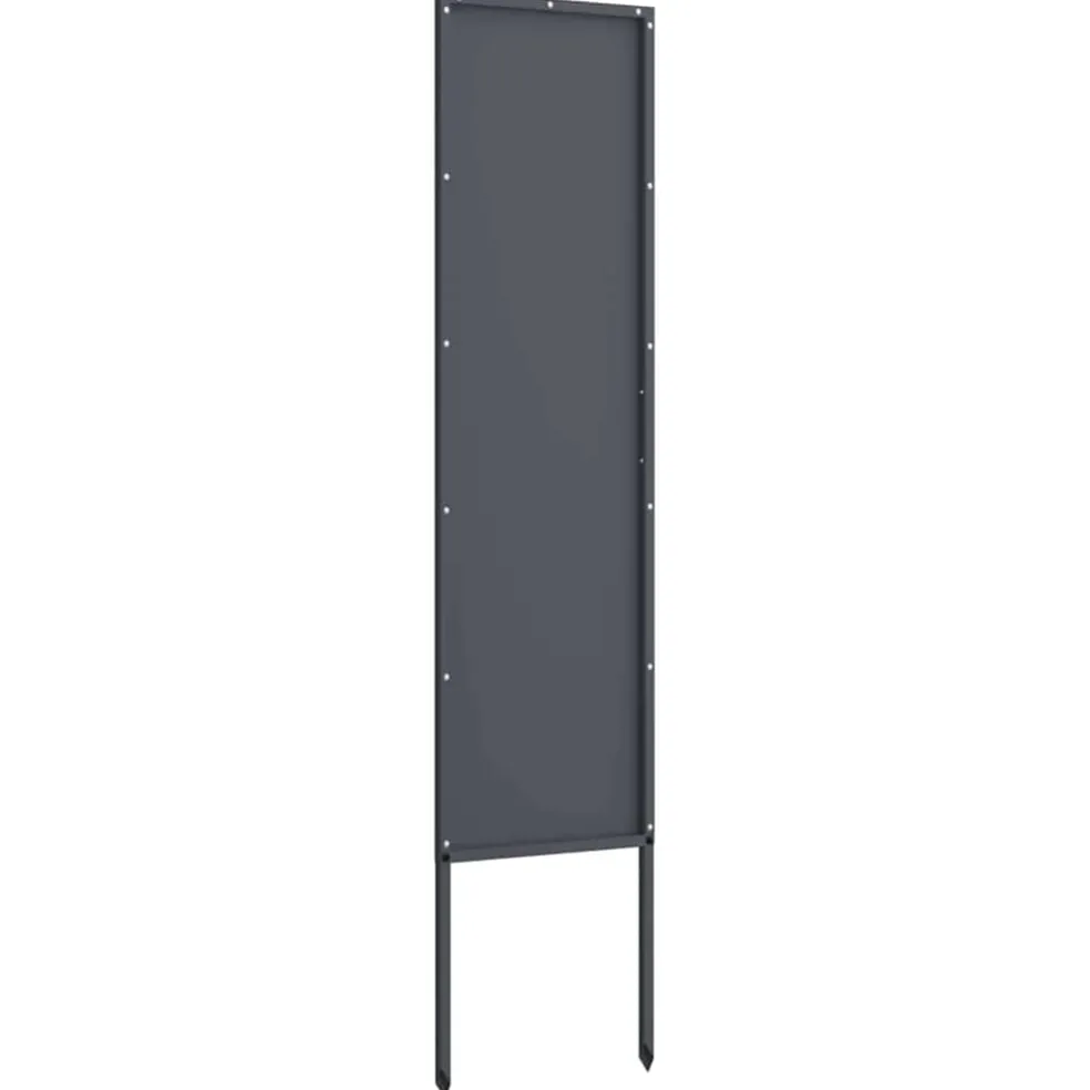 vidaXL Tuin Privacy Screen Antraciet 32 x 140 cm Koudgewalst staal