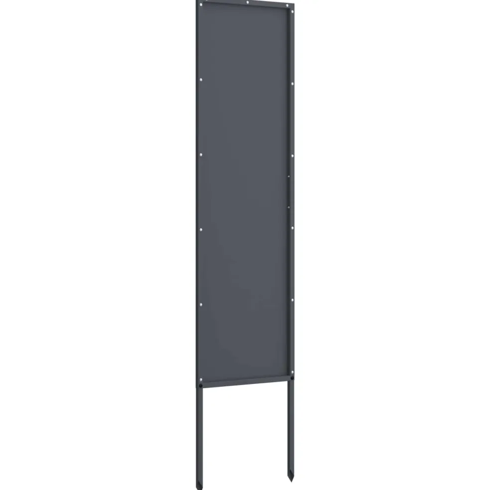 vidaXL Tuin Privacy Screen Antraciet 32 x 140 cm Koudgewalst staal