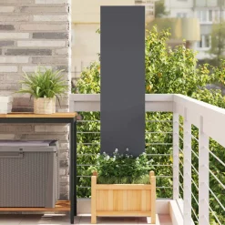 vidaXL Tuin Privacy Screen Antraciet 32 x 140 cm Koudgewalst staal