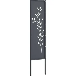 vidaXL Tuin Privacy Screen Antraciet 32 x 140 cm Koudgewalst staal