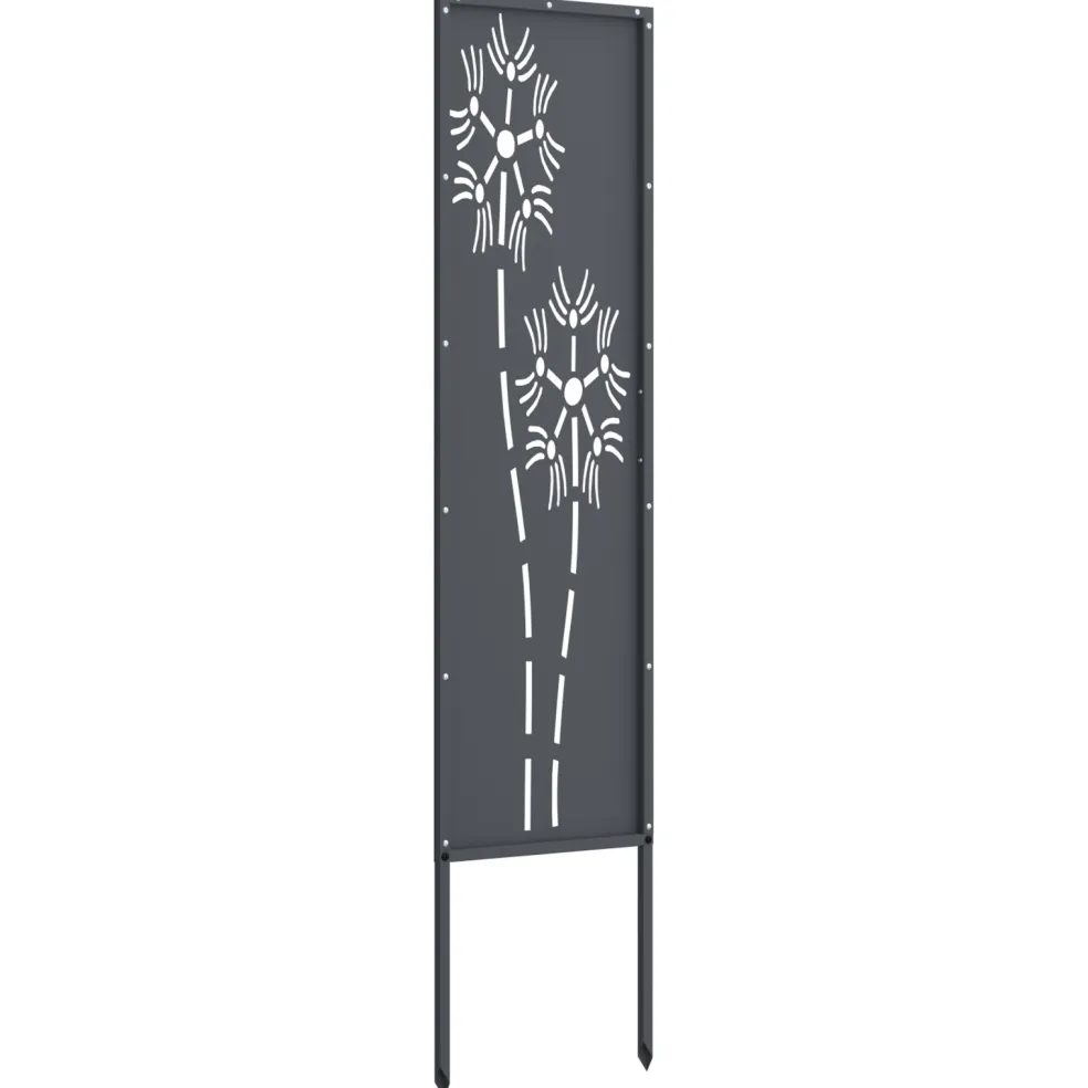 vidaXL Tuin Privacy Screen Antraciet 32 x 140 cm Koudgewalst staal