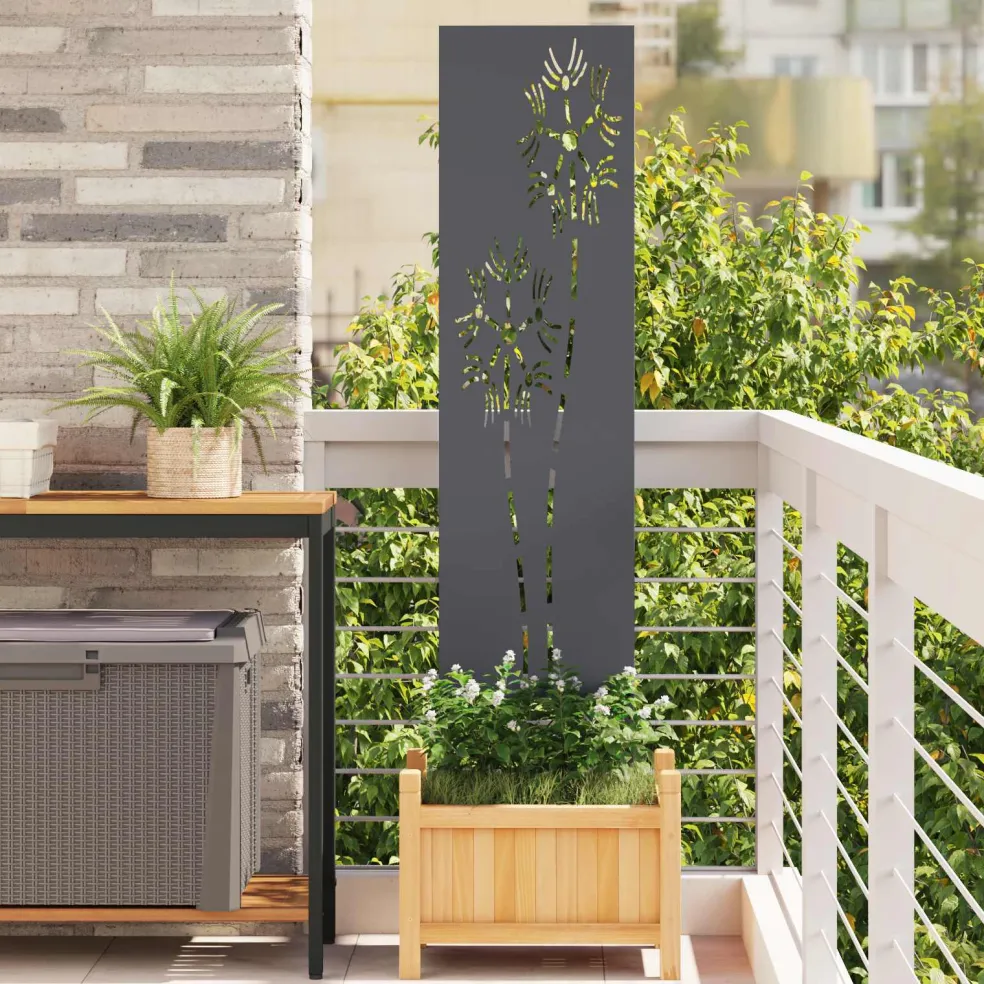 vidaXL Tuin Privacy Screen Antraciet 32 x 140 cm Koudgewalst staal