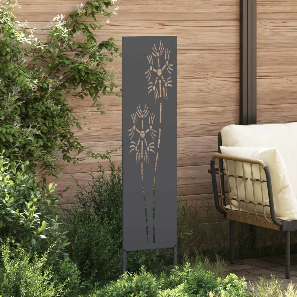 vidaXL Tuin Privacy Screen Antraciet 32 x 140 cm Koudgewalst staal