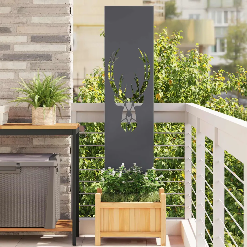 vidaXL Tuin Privacy Screen Antraciet 32 x 140 cm Koudgewalst staal