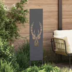 vidaXL Tuin Privacy Screen Antraciet 32 x 140 cm Koudgewalst staal