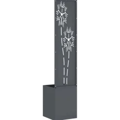 vidaXL Tuin Privacy Screen Bloemen Antraciet 32 x 32 x 150 cm