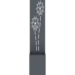 vidaXL Tuin Privacy Screen Bloemen Antraciet 32 x 32 x 150 cm