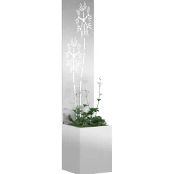vidaXL Tuin Privacy Screen Bloemen Zilver 32 x 32 x 150 cm
