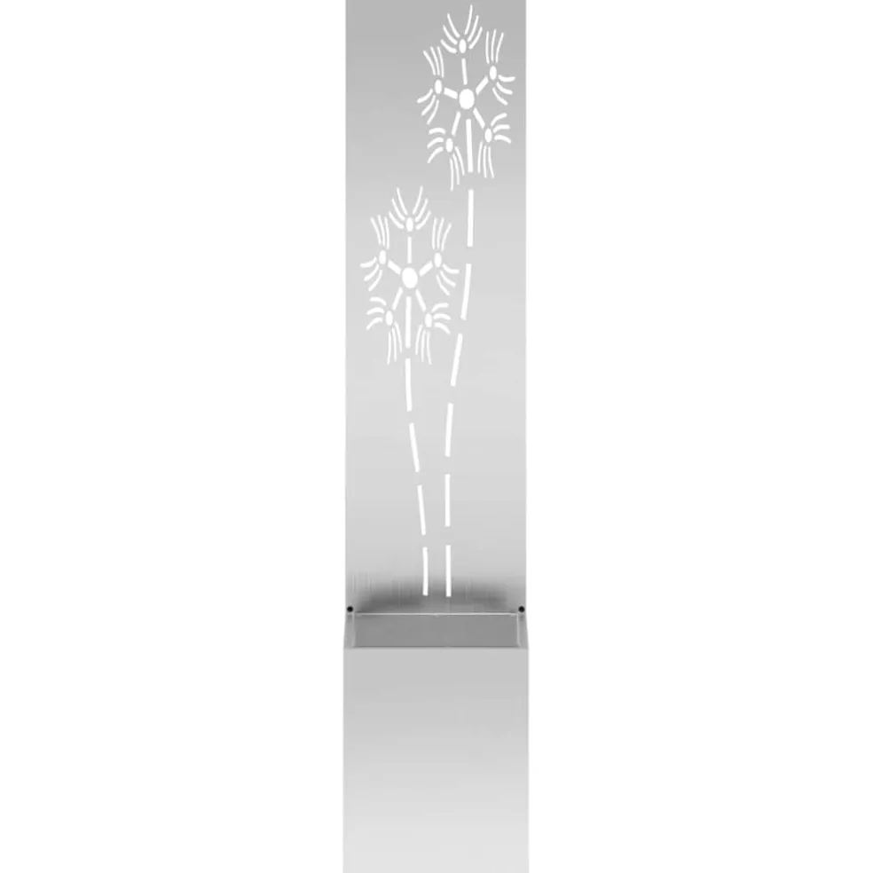 vidaXL Tuin Privacy Screen Bloemen Zilver 32 x 32 x 150 cm