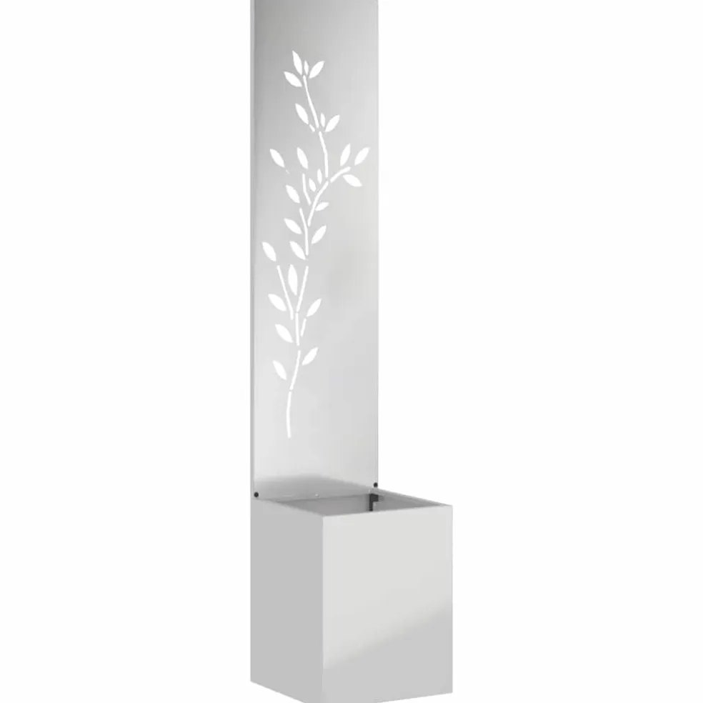 vidaXL Tuin Privacy Screen Bloemen Zilver 32 x 32 x 150 cm