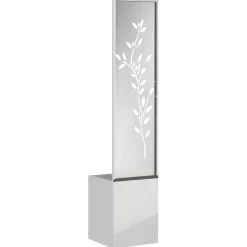 vidaXL Tuin Privacy Screen Bloemen Zilver 32 x 32 x 150 cm