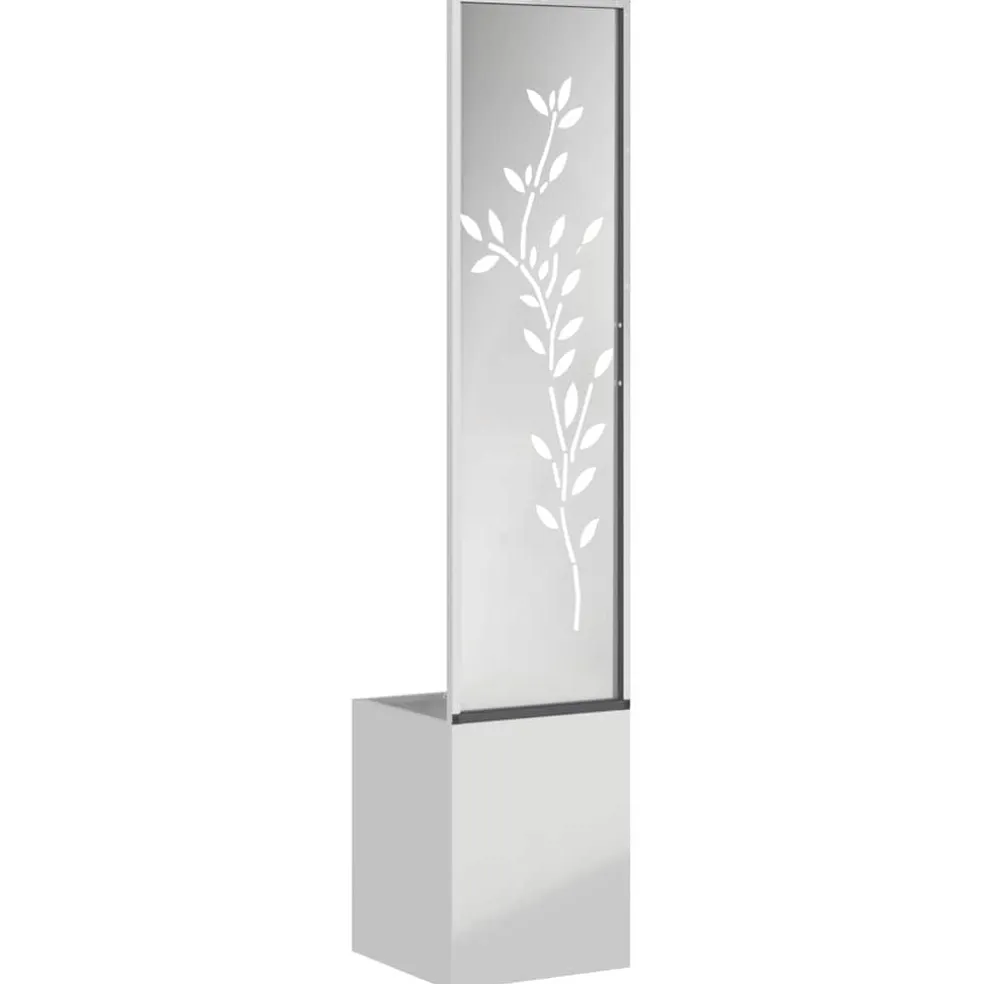 vidaXL Tuin Privacy Screen Bloemen Zilver 32 x 32 x 150 cm