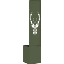 vidaXL Tuin Privacy Screen Dierenprint Olijfgroen 32 x 32 x 150 cm