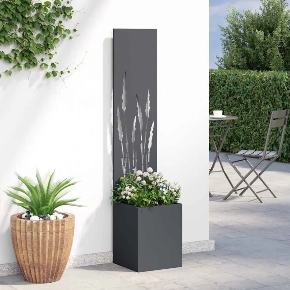 vidaXL Tuin Privacy Screen Fretwerk Antraciet 32 x 32 x 150 cm